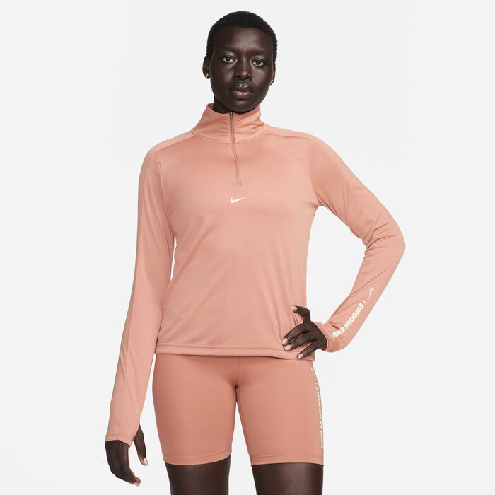 Nike Women's Pacer Dri-FIT Sweatshirt Peach image number 0