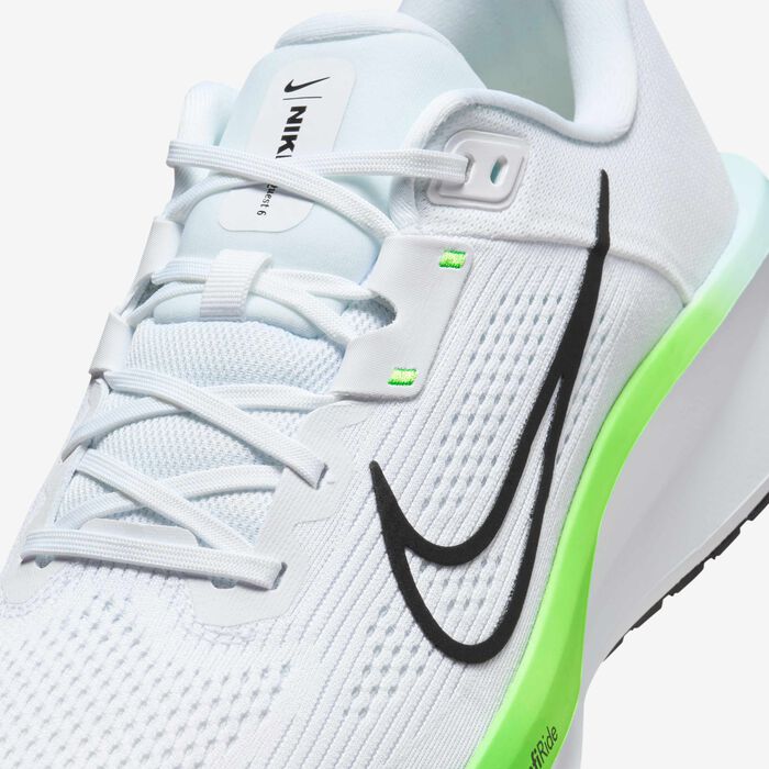 Nike Men's Quest 6 Road Running Shoes White image number 6
