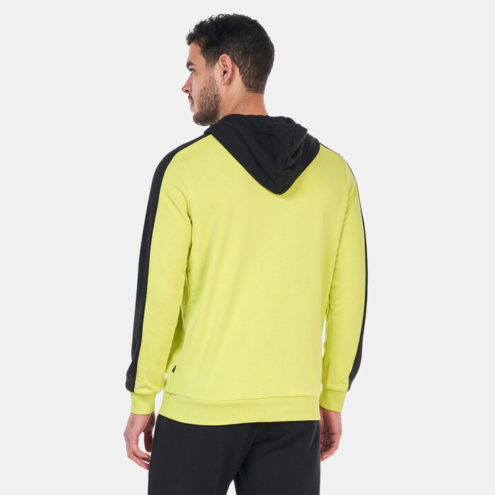 PUMA Men's Essentials+ Block Hoodie Yellow image number 1