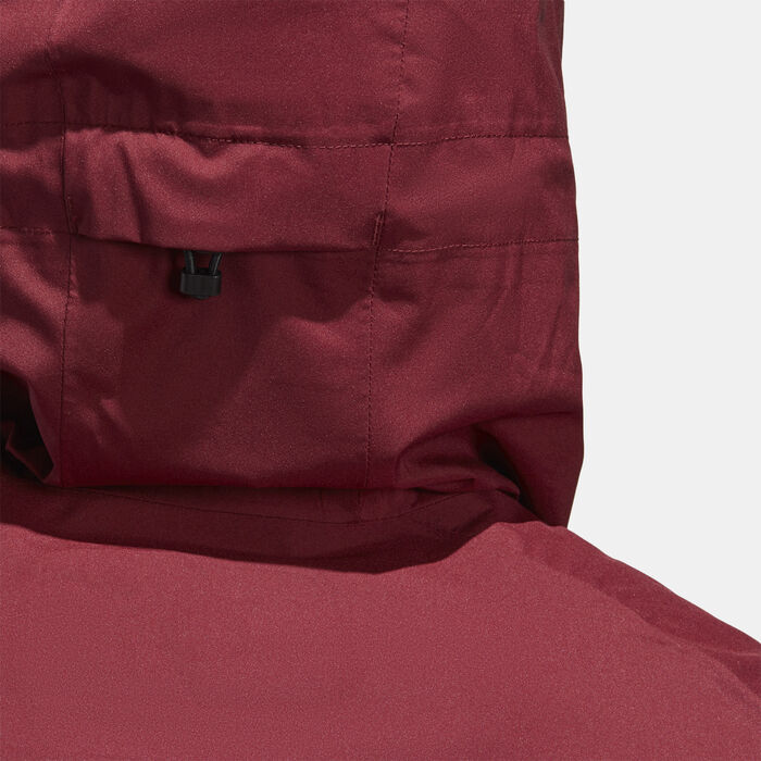 adidas Men's Terrex Multi RAIN.RDY 2.5-Layer Rain Jacket Maroon image number 5
