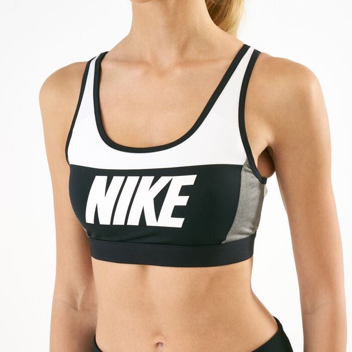 Buy Nike Women's Classic Medium Support Sports Bra White in Dubai, UAE -SSS