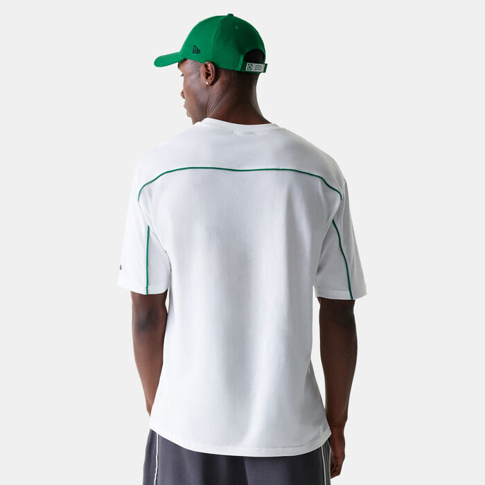 New Era Men's NBA Boston Celtics Piping Graphic T-Shirt White image number 1