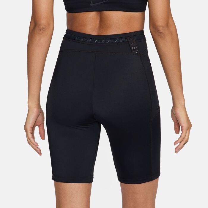 Nike Swim Women's Swim Hydralock Fusion Kick Shorts Black image number 7