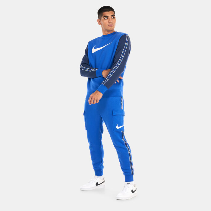 Buy Nike Men's Sportswear Repeat Fleece Sweatshirt Blue in Dubai, UAE -SSS