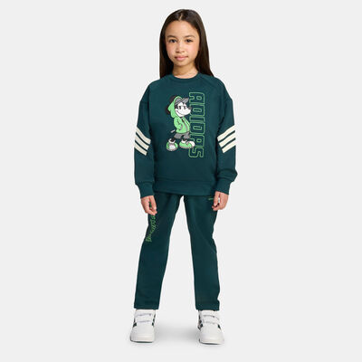 adidas Kids' Disney Mickey Mouse Top And Joggers Set Green