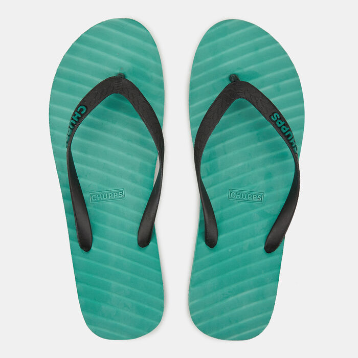 Chupps Men's Banana Leaf Flip Flops Green image number 0