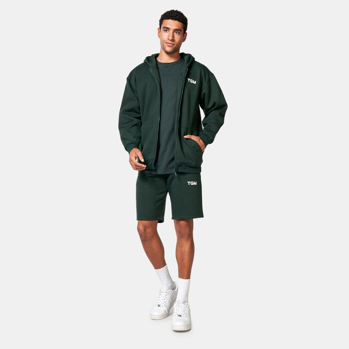 The Giving Movement Men's Lounge Full-Zip Hoodie Green image number 2