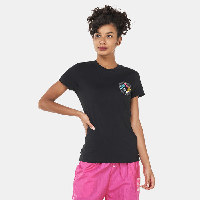 PUMA Women's SWxP Graphic T-Shirt Black image number 0