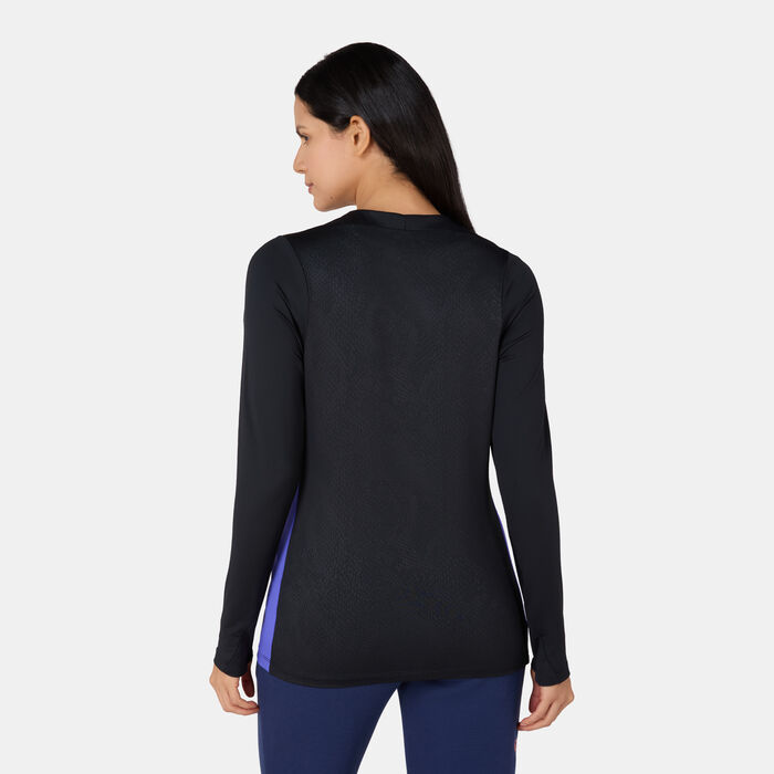 Nike Women's FC Barcelona x Kobe Strike Away Pre-Match Football Top Grey image number 2