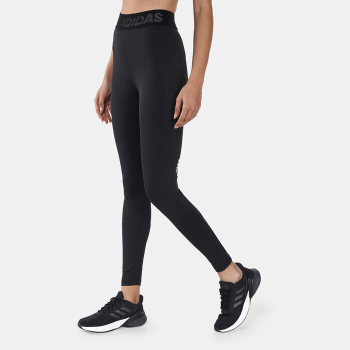 adidas Women's Techfit Badge Of Sport Leggings Black image number 0