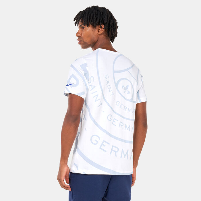 Nike Men's Paris Saint-Germain Voice T-Shirt White image number 1