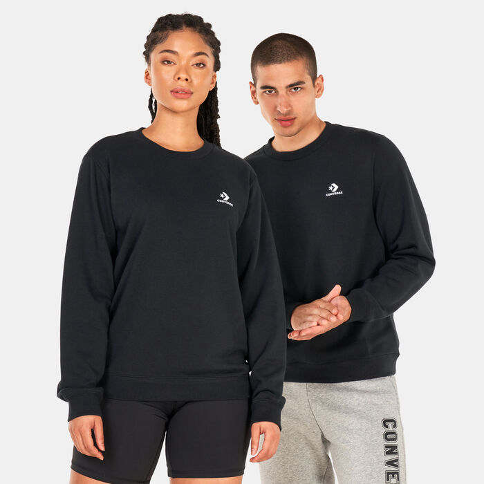 Converse Star Chevron Embroidered Sweatshirt Black image number 0