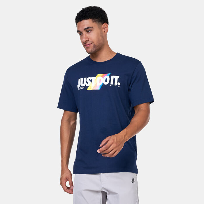 Nike Men's Sportswear Just Do It T-Shirt Blue image number 0