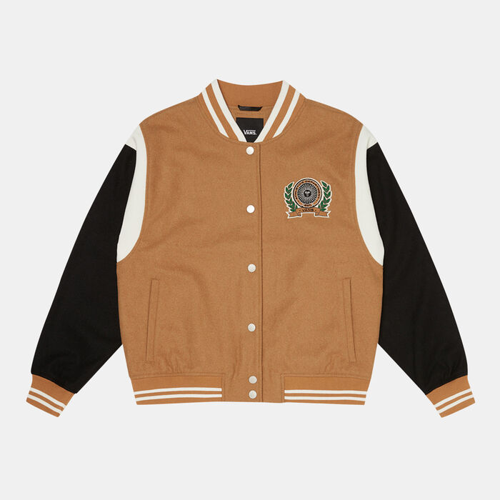 Vans Women's Piper Stadium Jacket Brown image number 0