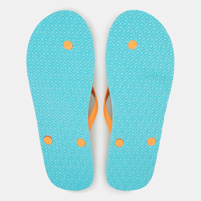 Chupps Men's Banana Leaf Flip Flops Blue image number 1