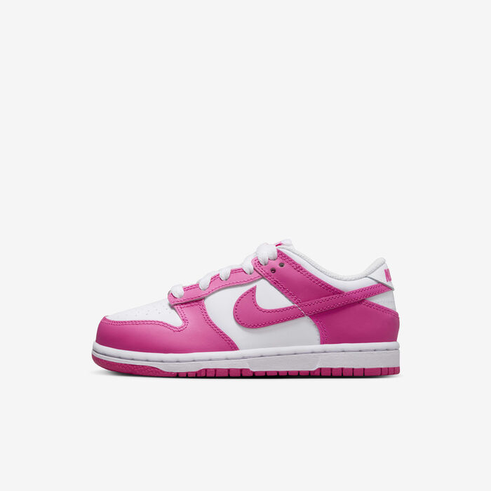 Nike Kids' Dunk Low Shoes Pink image number 0