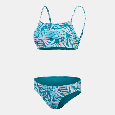Speedo Women's Printed 2-Piece Bikini Set Blue
