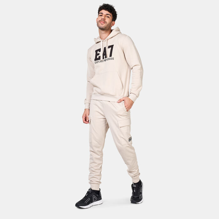 EA7 Emporio Armani Men's University Pack Hoodie Beige image number 2