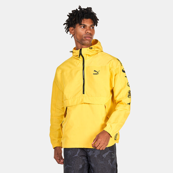 PUMA Men's x STAPLE Anorak Jacket Yellow image number 0
