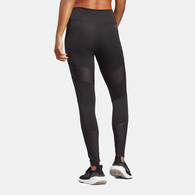 Adidas 3 Stripe Mesh Leggings Black