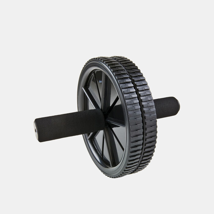 GoFit Dual Exercise Ab Wheel Roller With Grip Handles Black image number 0