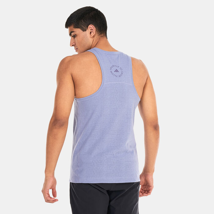 adidas Men's Yoga Training Tank Top Grey image number 1