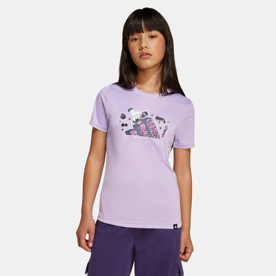adidas Kids' Animal Graphic T-Shirt Purple