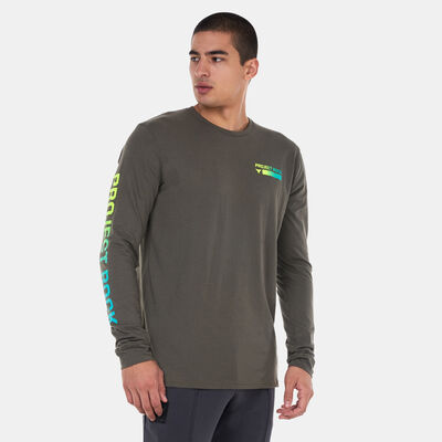 Under Armour Men's Project Rock Brahma Long Sleeve Training T-Shirt Green