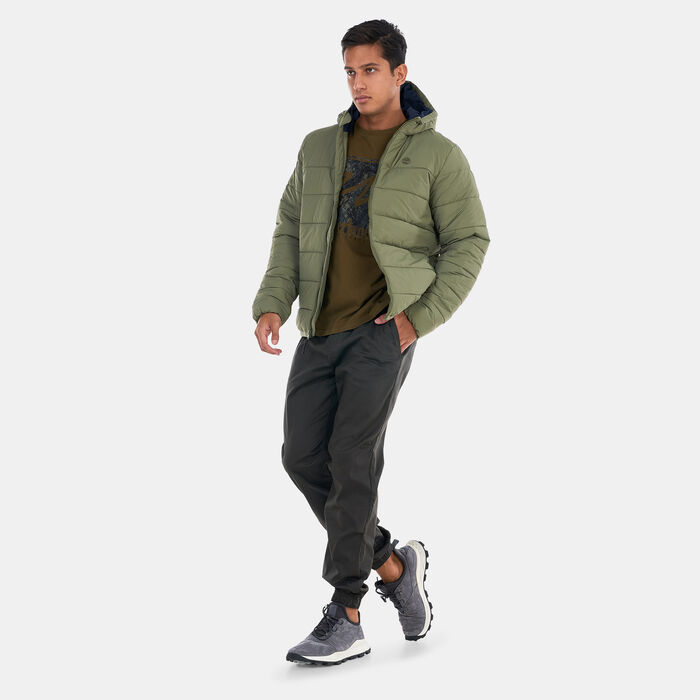 Timberland Men's Garfield Mid Weight Hooded Puffer Jacket Green image number 2