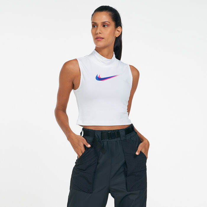 Nike CQ8826 W YOGA LAYER TANK Vest women's black/dk smoke grey XS :  : Fashion