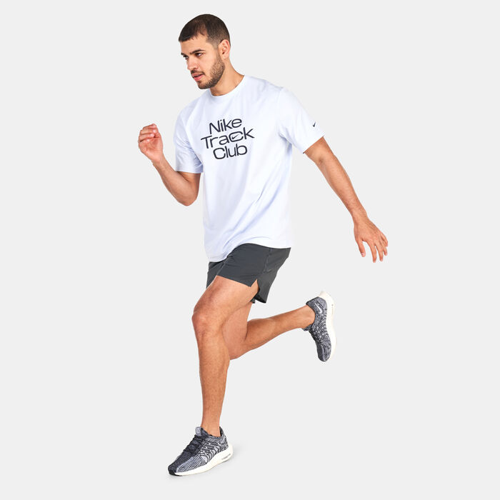 Nike Men's Dri-FIT Track Club Running Top Grey image number 2