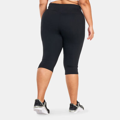 Nike Women's One Dri-FIT Mid-Rise Capri Leggings (Plus Size) Black