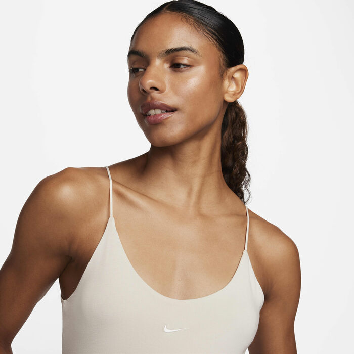 Nike Women's Sportswear Chill Cami Bodysuit Ivory image number 2