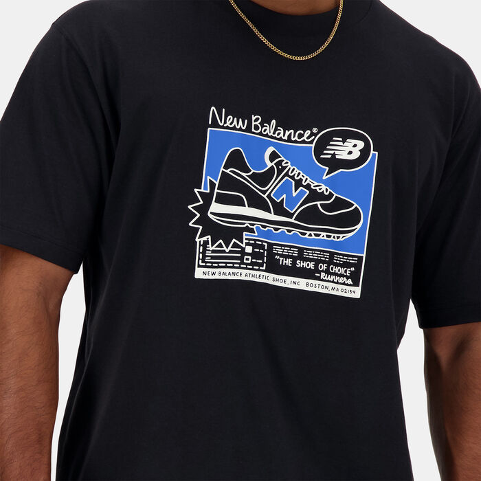 New Balance Men's Advert Graphics T-Shirt Black image number 3
