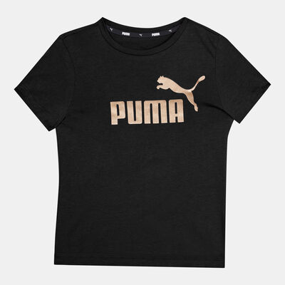 PUMA Kids' Essentials+ Logo T-Shirt Black