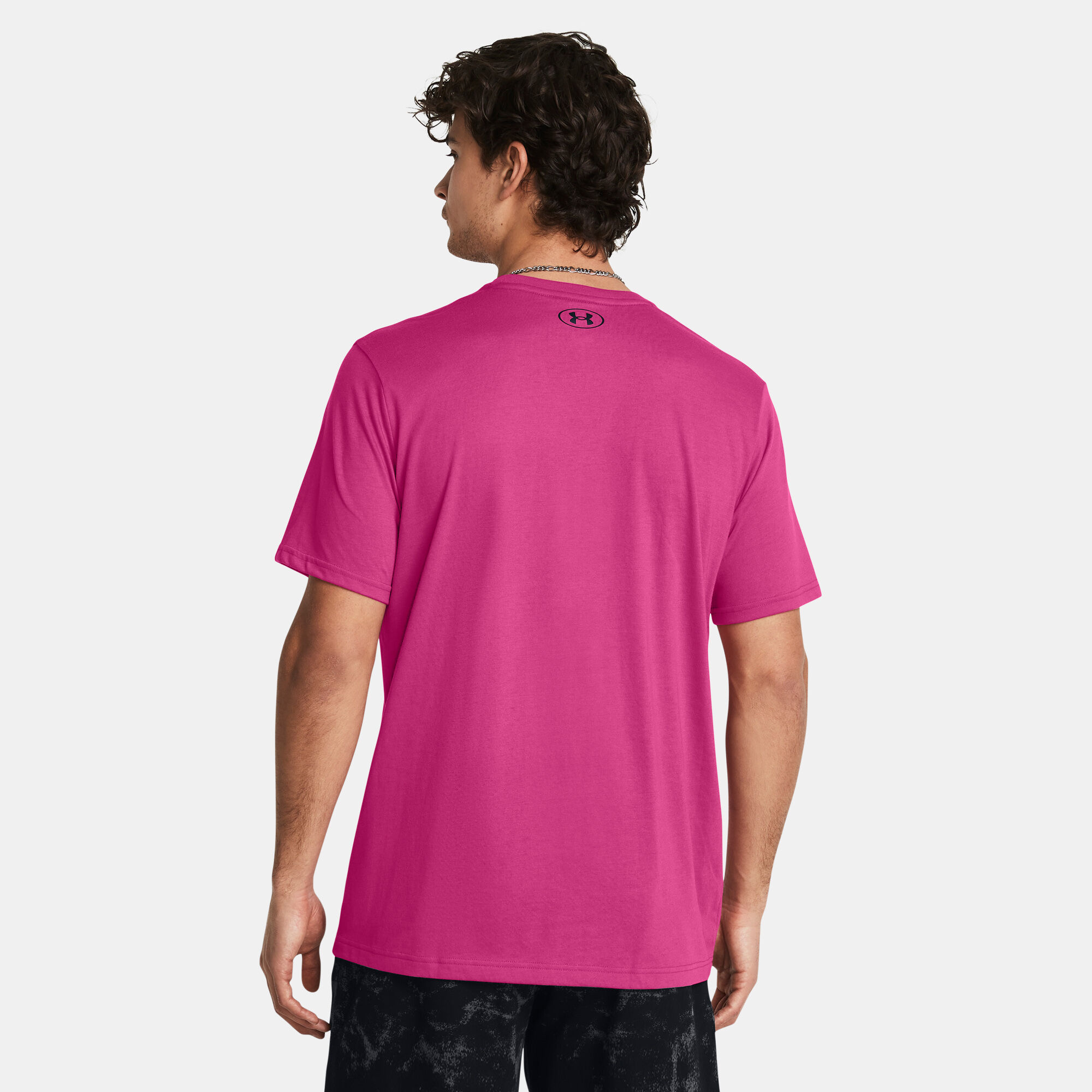Under Armour Men's Project Rock Payoff Graphic T-Shirt Pink Online