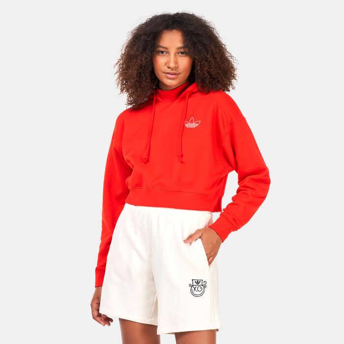 adidas Originals Women's Hoodie Red image number 0