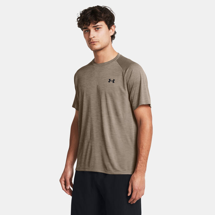 Under Armour Men's UA Tech Textured T-Shirt Brown image number 0
