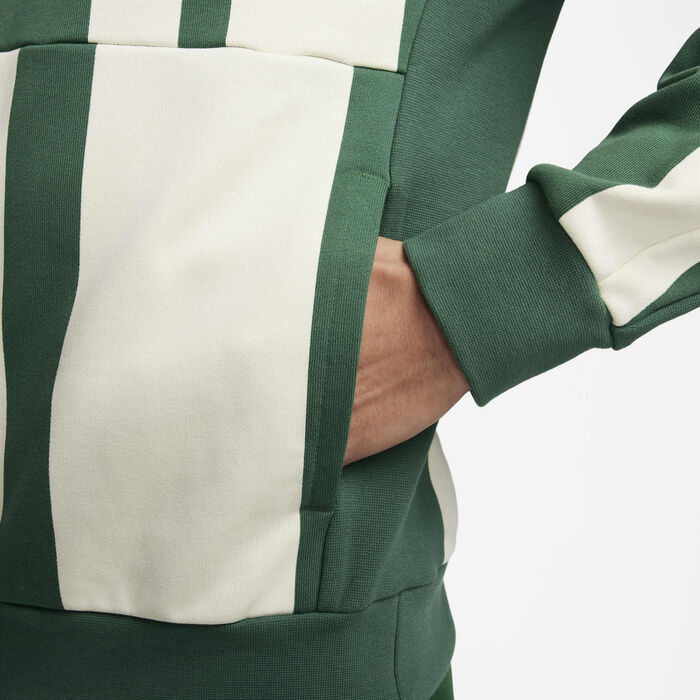 Nike Men's Court Heritage Dri-FIT Fleece Tennis Hoodie Green image number 4