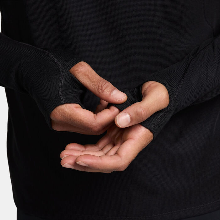 Nike Men's Trail Dri-FIT Mid-Layer Running Top Black image number 5