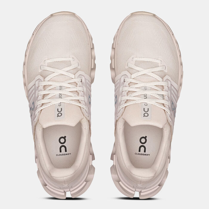 On Women's Cloudswift 4 AD Running Shoes Grey image number 4