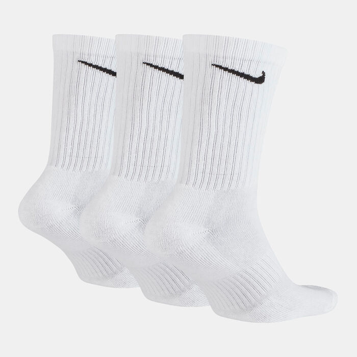 Buy Nike Everyday Cushion Crew Socks (3 Pack) White in Dubai, UAE -SSS