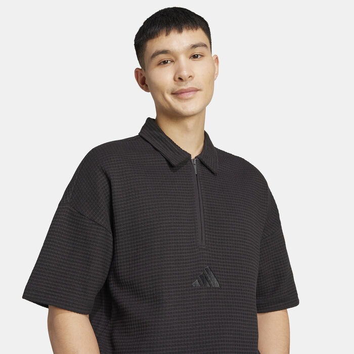 adidas Men's ALL SZN Polo Shirt Black image number 2