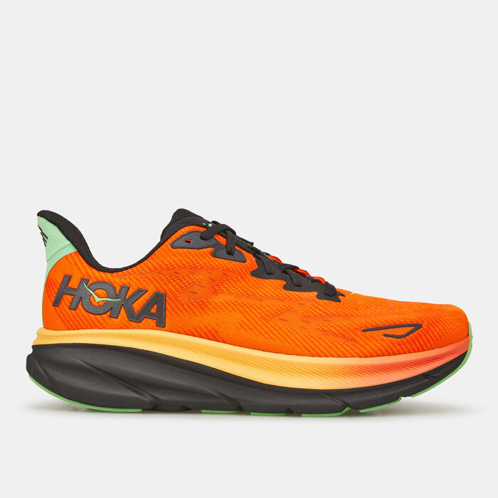 Buy HOKA Men's Clifton 9 Running Shoe Orange in Dubai, UAE -SSS