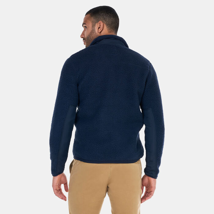 Timberland Men's Mix Media Sherpa Fleece Jacket Blue image number 1