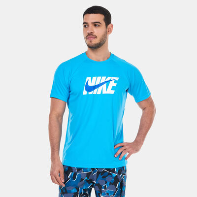 Heathered long-sleeve rashguard T-shirt, Nike Swim, Men's Fitted Swimwear  Online