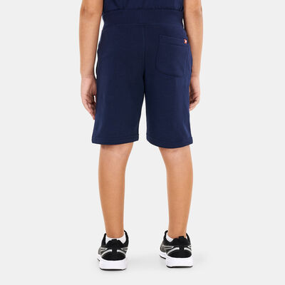 New Balance Kids' Essentials Stacked Fleece Shorts Blue