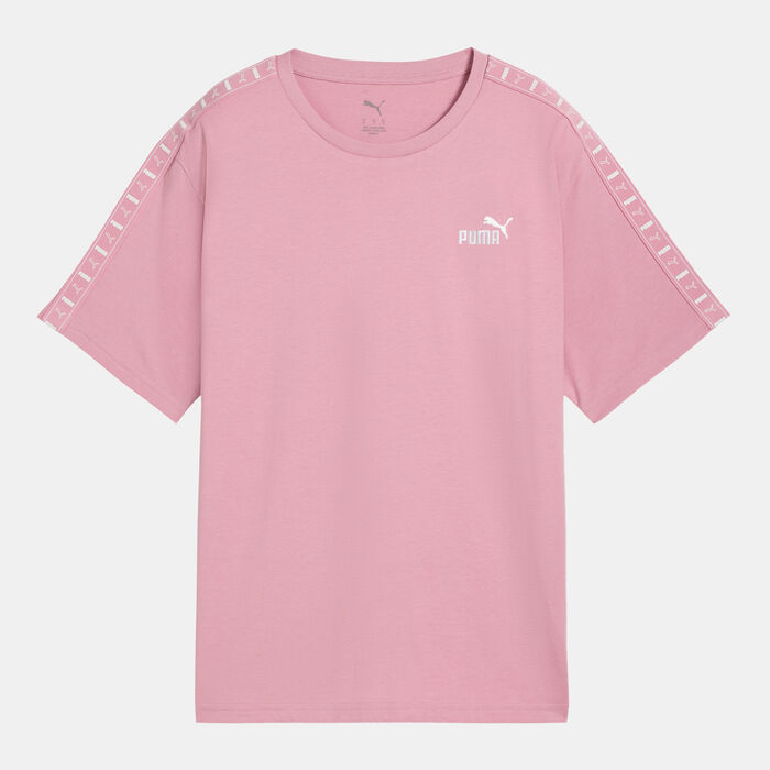 PUMA Women's Essentials Tape T-Shirt Pink image number 0
