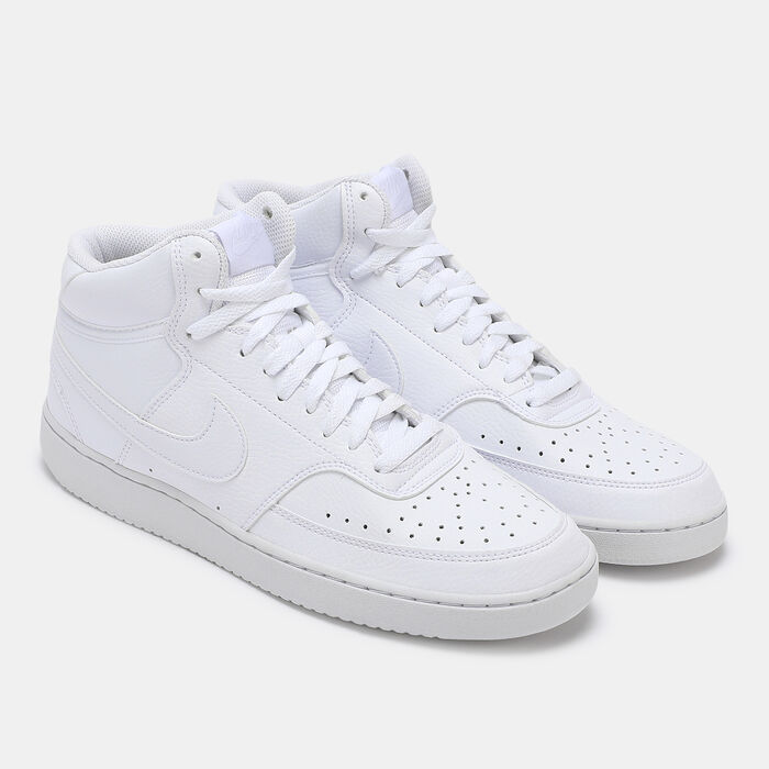 Nike Men's Court Vision Mid Next Nature Shoes White image number 1