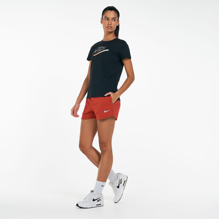 NIKE, Red Women's Athletic Shorts